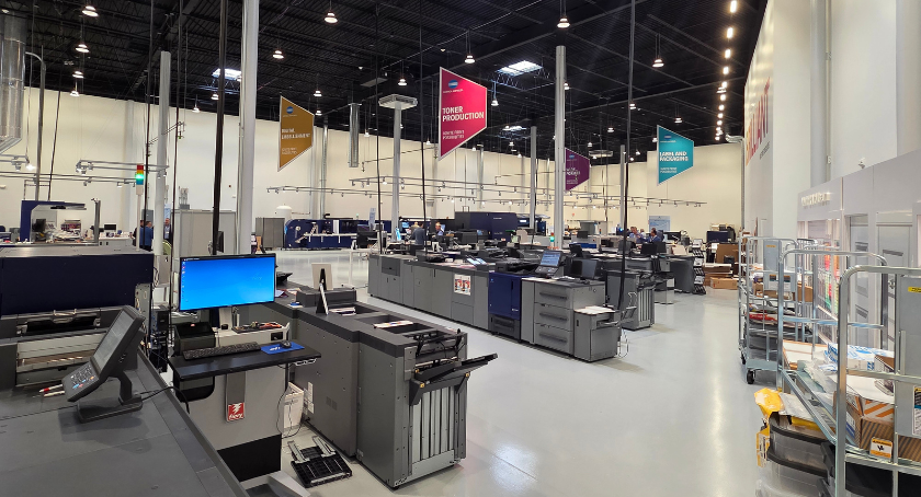 The state-of-the-art facility showcases the latest in a wide range of print technologies.
